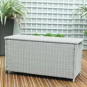 Medium Garden Cushion Box - Stone Grey