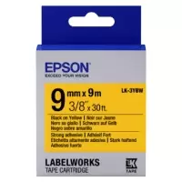 Epson LK-3YBW Black on Yellow Labelling Tape 9mm x 9m