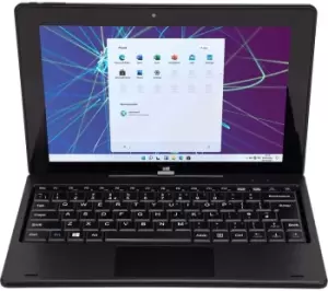 ENTITY Twin HW275 10.1" 2 in 1 Laptop - Intel Celeron, 64GB SSD, Black