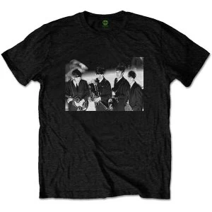 The Beatles - Smiles Photo Mens Large T-Shirt - Black