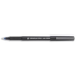 5 Star Office Rollerball Pen Fine 0.5mm Tip 0.3mm Line Blue Pack 12