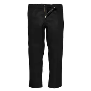Biz Weld Mens Flame Resistant Trousers Black Extra Large 34"
