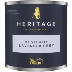 Dulux Heritage Velvet Matt Lavender Grey Matt Emulsion Paint 125ml
