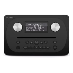 EVOKE CD4 BLACK All In One DABFM Music System with CD and Bluetooth in Black