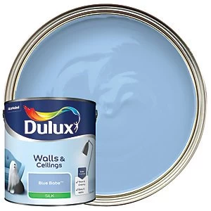 Dulux Walls & Ceilings Blue Babe Silk Emulsion Paint 2.5L