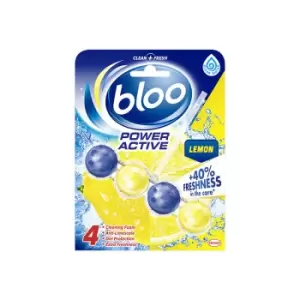 Bloo Power Active Lemon Toilet Rim Block 50g - wilko