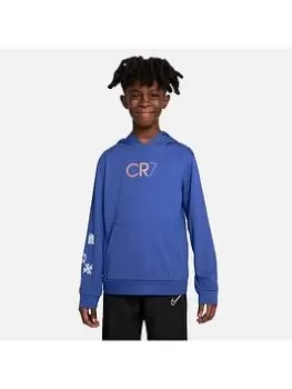 Boys, Nike Youth Cr7 Dry Hoodie Po - Blue Size XL