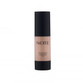 Note Cosmetics Detox and Protect Foundation 35ml (Various Shades) - 104 Sandstone