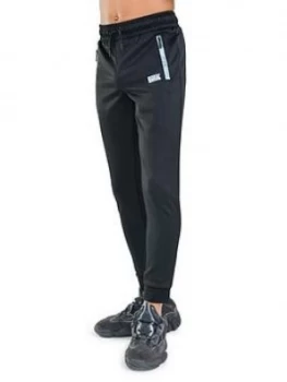 Boys, Rascal Distorted Grid Jogger Pant - Black Size M 11-12 Years