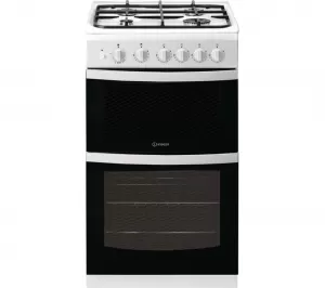 Indesit ID5G00KCW Double Oven Gas Cooker