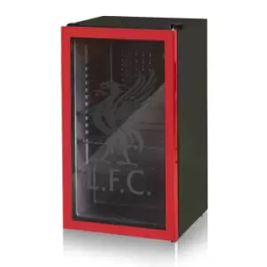 Swan SR12030LIVRN 80L Liverpool Glass Fronted Under Counter Fridge - Red