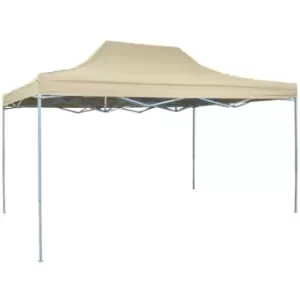 Vidaxl - Foldable Tent Pop-Up 3x4.5 m Cream White - White