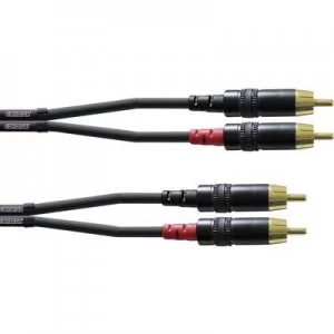 Cordial CFU 6 CC Audio/phono Adapter cable [2x RCA plug (phono) - 2x RCA plug (phono)] 6m Black