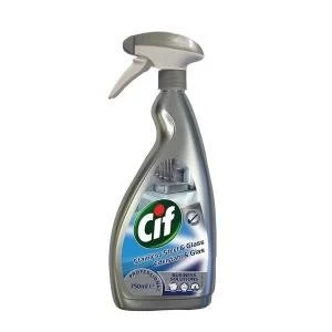 Cif 750ml Professional Stainless SteelGlass Cleaner 7517938