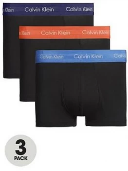 Calvin Klein 3 Pack Low Rise Trunks - Black