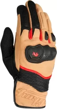 Furygan Dust D3O Motorcycle Gloves, black-beige, Size S, black-beige, Size S