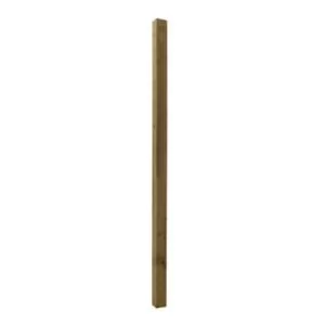 Uc4 Timber Green Square Fence Post (H)2.1M (W)75mm, Pack Of 4