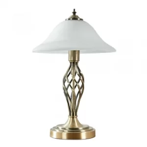 Memphis Antique Brass Barley Twist Table Lamp