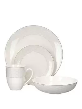 Maxwell & Williams Harlequin Coupe Sixteen Piece Porcelain Dinner Set