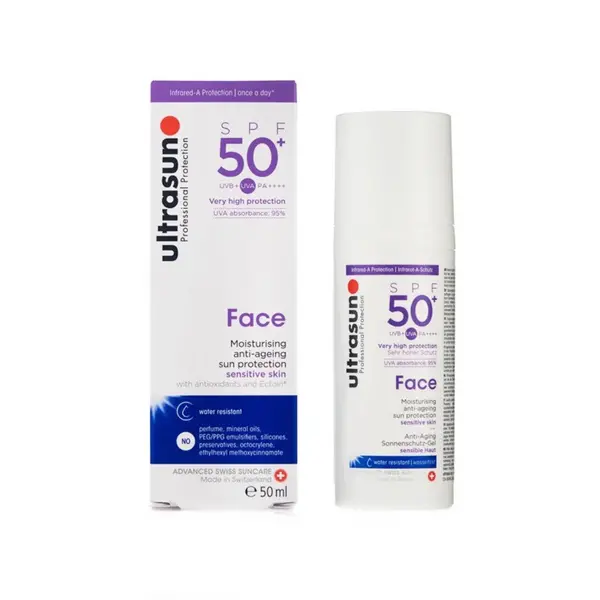Ultrasun Face Moisturising Anti Ageing Sun Protection SPF50+ 50ml