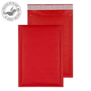 Blake Purely Packaging C5 260mm x 180mm Pocket Peel and Seal 90gm2 Bubble Padded Envelopes Red Pack of 100