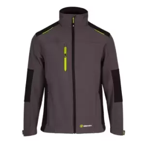 Leo Workwear Flex Softshell Jacket Two-tone GY BL XL