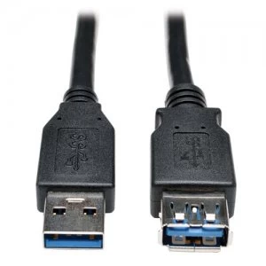 Tripp Lite USB 3.0 SuperSpeed Extension Cable - USB-A to USB-A M/F Black 0.91 m