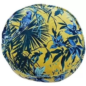 Riva Home Amazon Jungle Round Cushion Cover (50x12cm) (Teal) - Teal