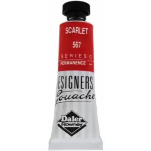 Daler-Rowney 136005567 Designers' Gouache Paint 15ml Scarlet