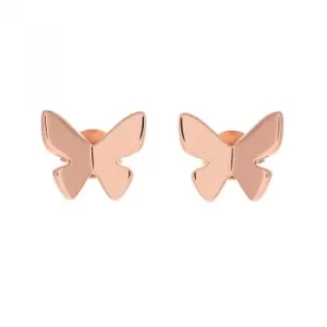 Butterfly Stud Earring Rose Gold Earrings