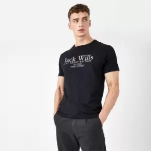 Jack Wills Carnaby Logo T-Shirt - Black