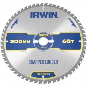 Irwin ATB Ultra Construction Circular Saw Blade 300mm 60T 30mm
