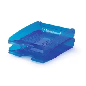Durable Letter Tray Trend A4, Pack of 1 Transparent Blue
