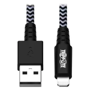 Tripp Lite M100-010-HD Heavy-Duty USB-A to Lightning Sync/Charge Cable MFi Certified - M/M USB 2.0 10 ft. (3.05 m)