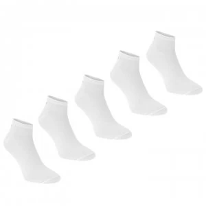 Slazenger 5 Pack Trainers Socks Junior - White
