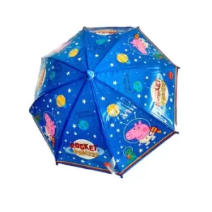 Peppa Pig Childrens/Kids Rocket Power Umbrella (One Size) (Blue)