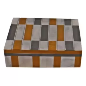 Abstract Design Resin Large Trinket Box Design Chequered