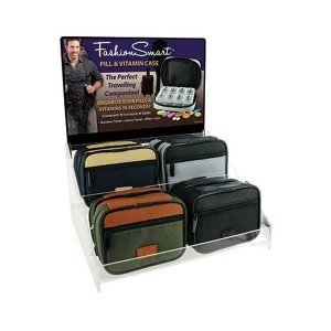 Mens Pill Boxes with Travel Case in CDU (One Random Supplied)