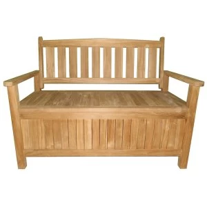 Charles Bentley 3-Seater Wooden Garden Storage Bench