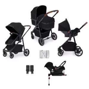 ickle bubba Moon All-in-One Travel System With ISOFIX Base - Black / Tan