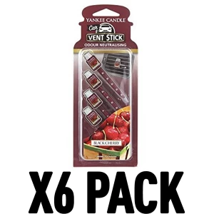 Black Cherry (Pack Of 6) Yankee Candle Vent Stick