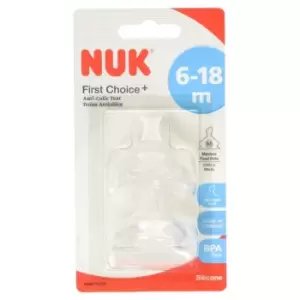 NUK - First Choice+ Size 2 Silicone Teat Medium