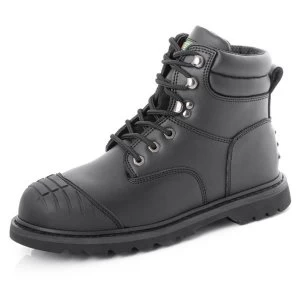 Click Footwear Goodyear Welt Boot TPU Scuff Cap Leather Black 06 Ref