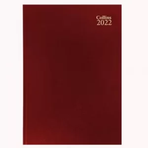 Standard Desk 52 A5 Day To Page 2022 Diary Red 52.15-22