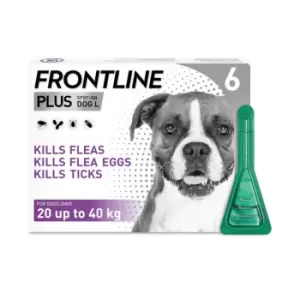 Frontline Plus Spot on Flea Treatment Large Dog - 6 pipettes