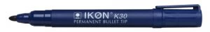 Value Permanent Marker Bullet Tip Blue (PK10)