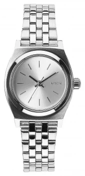 Nixon Small Time Teller All Silver Stainless Steel Watch