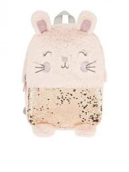 Accessorize Girls Bella Bunny Fluffy Backpack - Pink