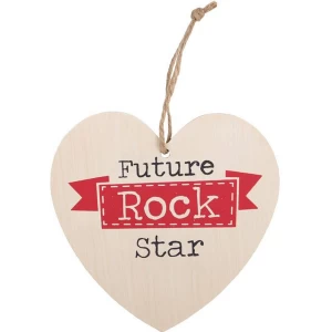 Future Rock Star Hanging Heart Sign