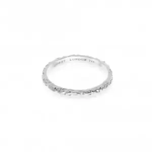 Isla Coral Stacking Sterling Silver Ring SSR04_SLV